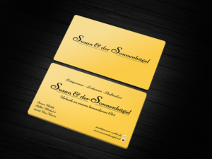 Visitenkarten-Design von Blue Sparrow für Sonnenhuegel Betriebs GmbH | Design: #26924781
