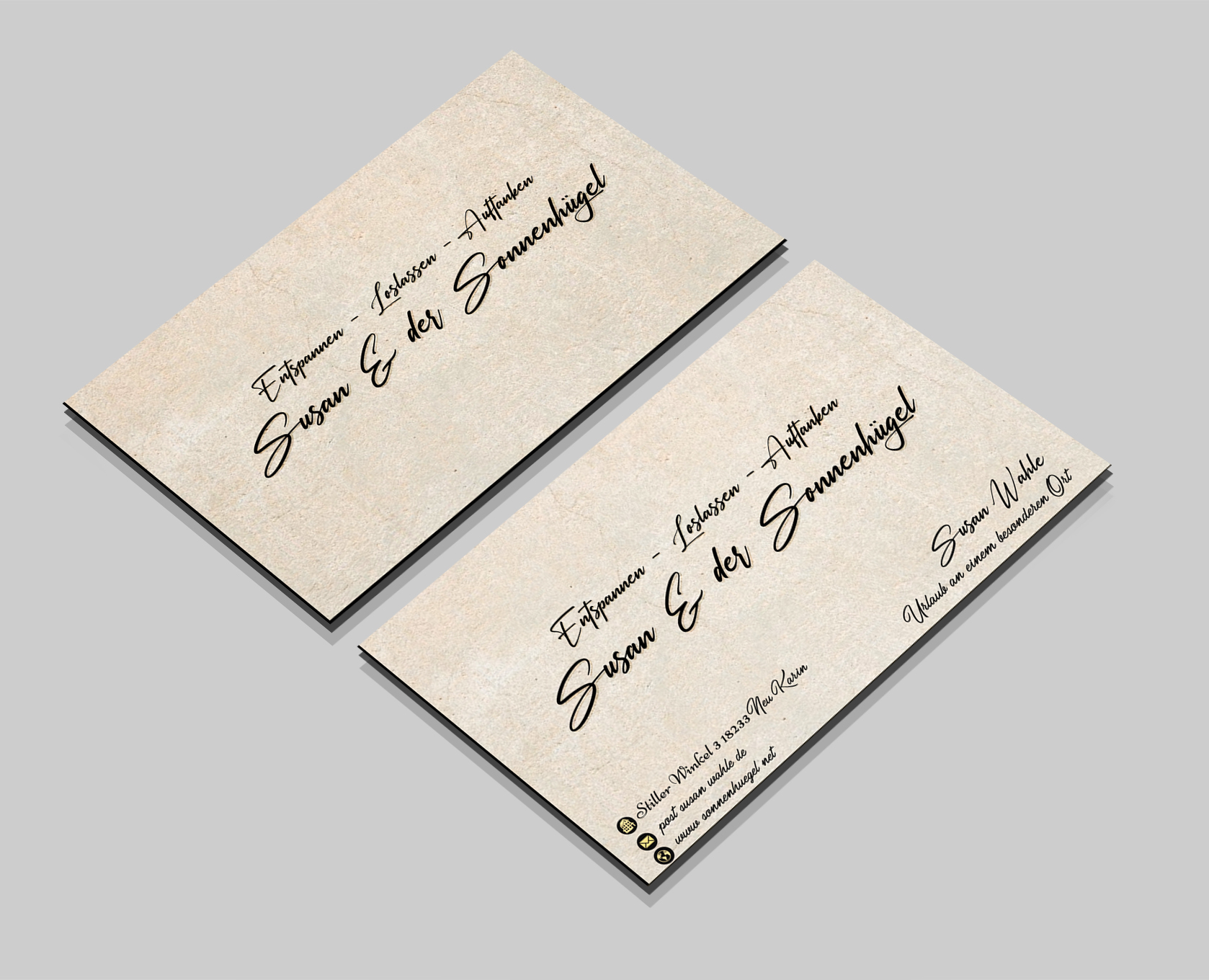 Business Card Design by Blue Sparrow for Sonnenhuegel Betriebs GmbH | Design #26924863