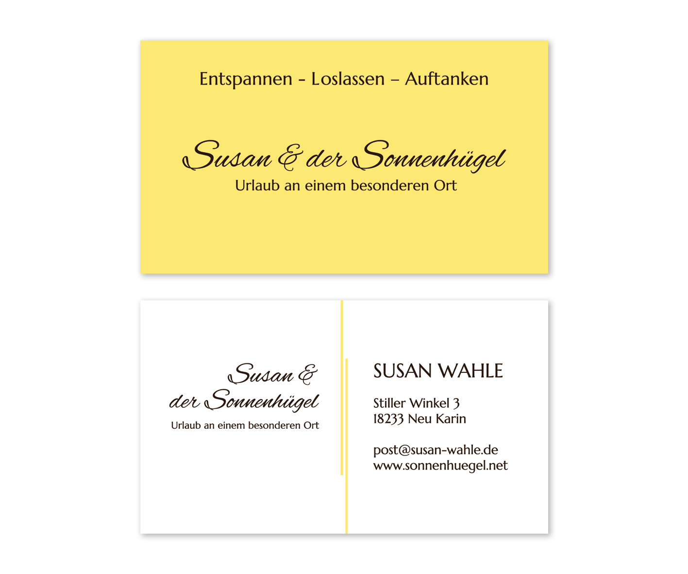 Business Card Design by Emmi for Sonnenhuegel Betriebs GmbH | Design #26928080