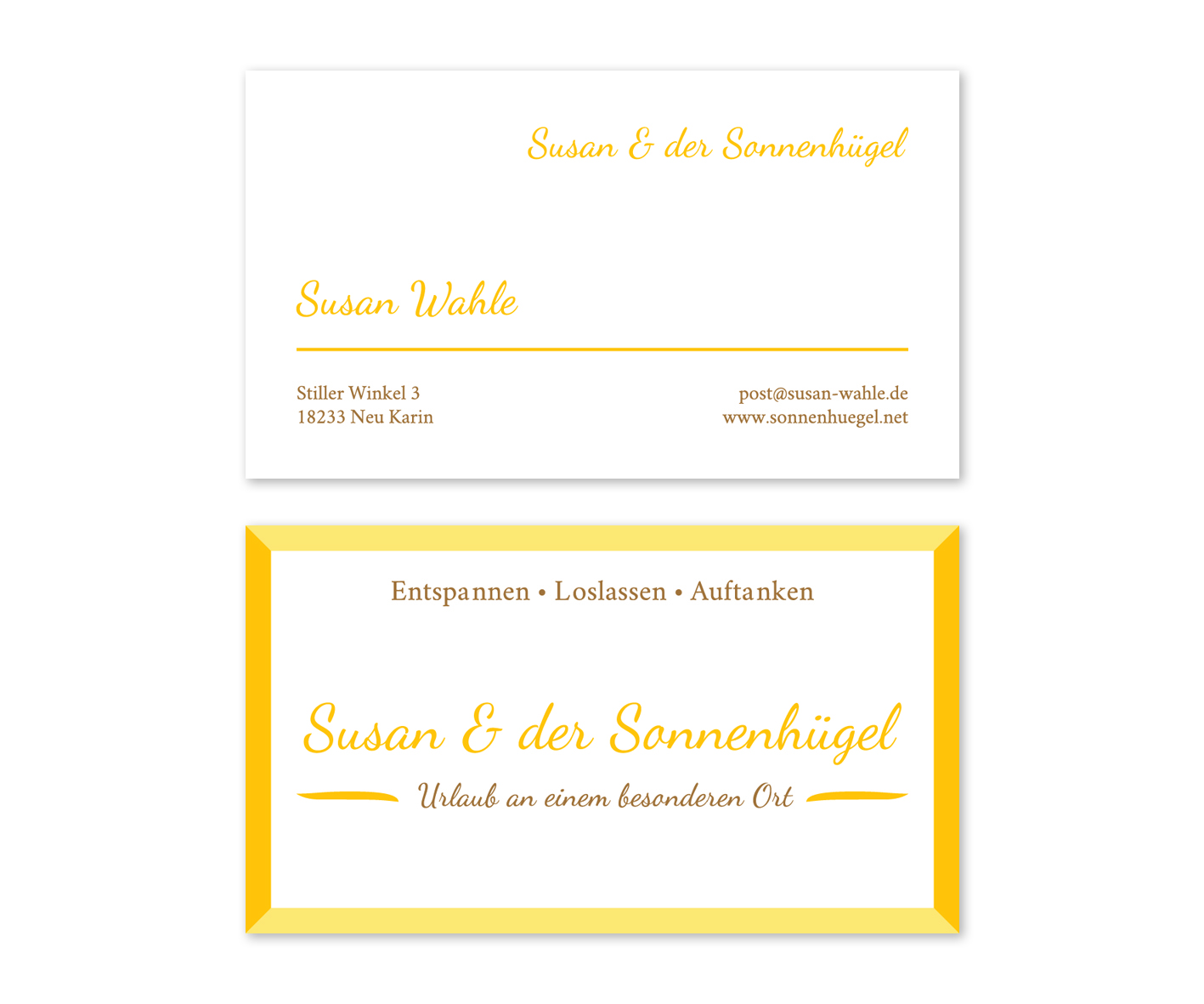 Business Card Design by Emmi for Sonnenhuegel Betriebs GmbH | Design #26928082