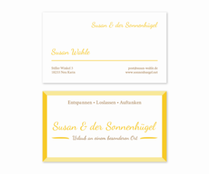 Business Card Design by Emmi for Sonnenhuegel Betriebs GmbH | Design: #26928082