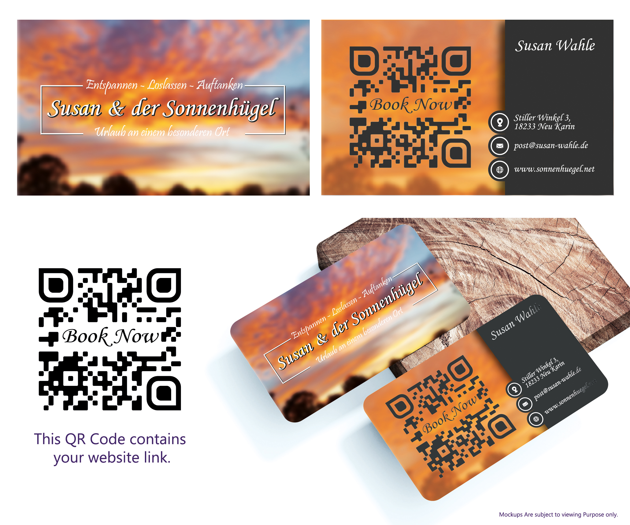 Visitenkarten-Design von Digi Vison für Sonnenhuegel Betriebs GmbH | Design #26929894