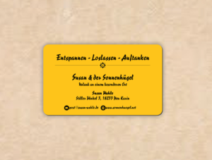 Business Card Design by Creations Box 2015 for Sonnenhuegel Betriebs GmbH | Design: #26931384