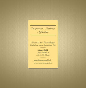 Business Card Design by Creations Box 2015 for Sonnenhuegel Betriebs GmbH | Design: #26931397