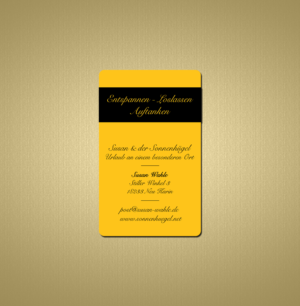 Business Card Design by Creations Box 2015 for Sonnenhuegel Betriebs GmbH | Design: #26931398