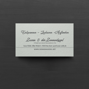 Business Card Design by chandrayaan.creative for Sonnenhuegel Betriebs GmbH | Design: #26934675
