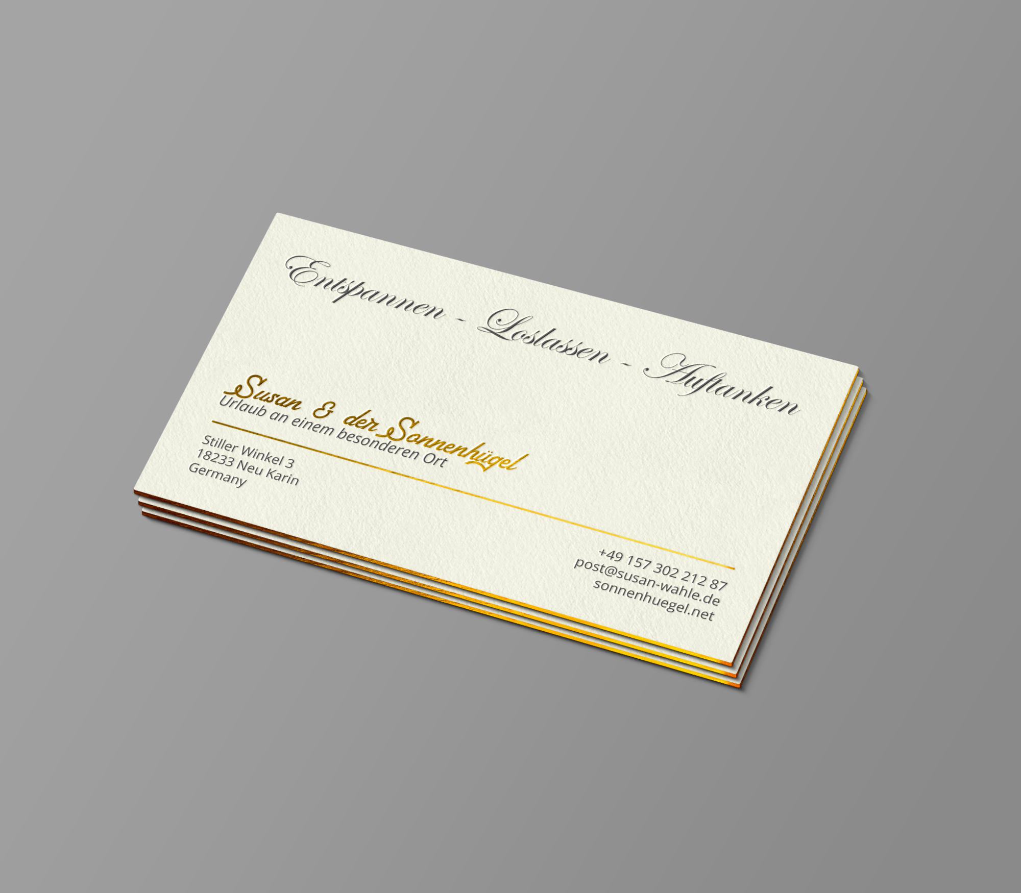 Business Card Design by chandrayaan.creative for Sonnenhuegel Betriebs GmbH | Design #26934945