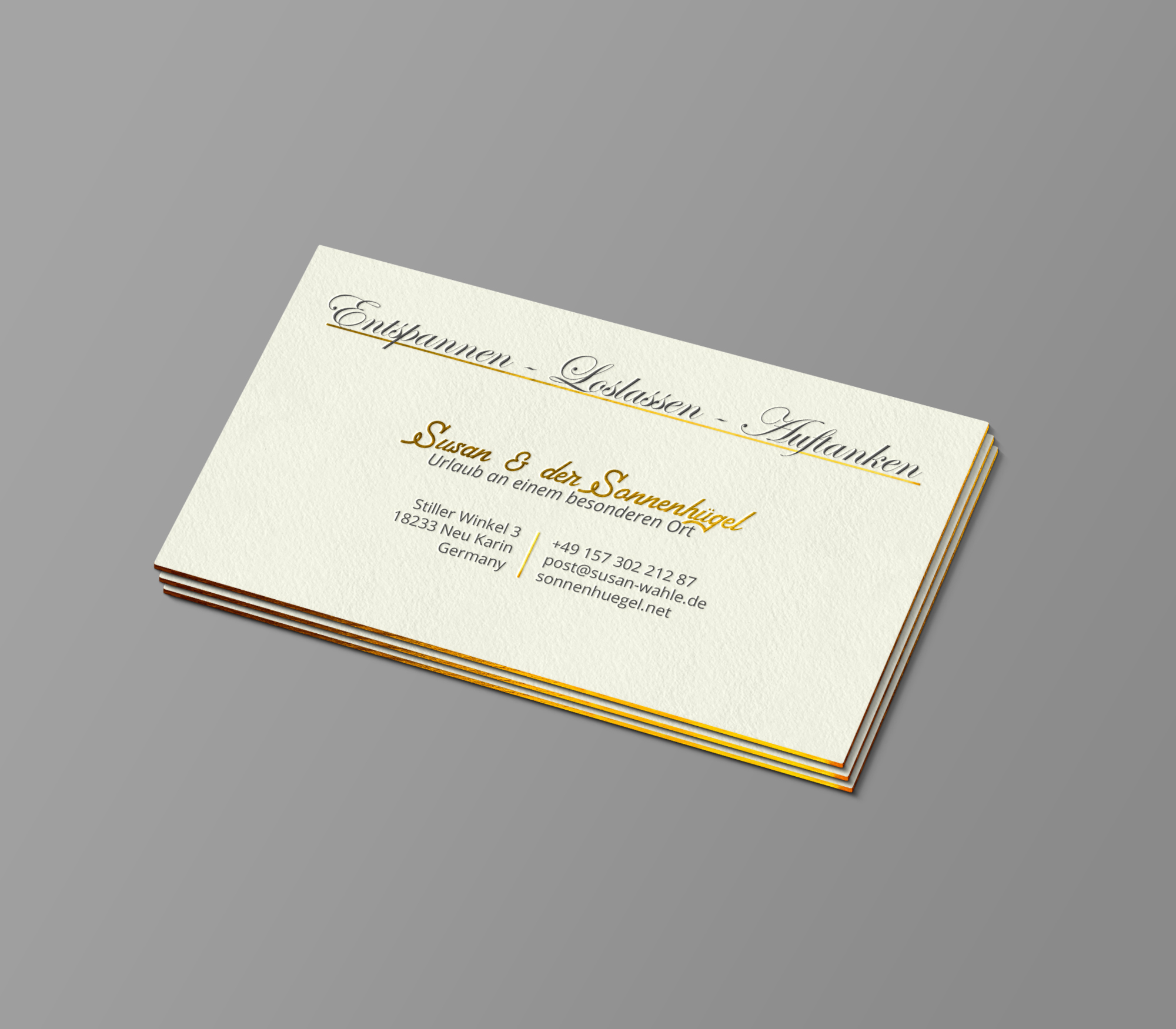Business Card Design by chandrayaan.creative for Sonnenhuegel Betriebs GmbH | Design #26934947