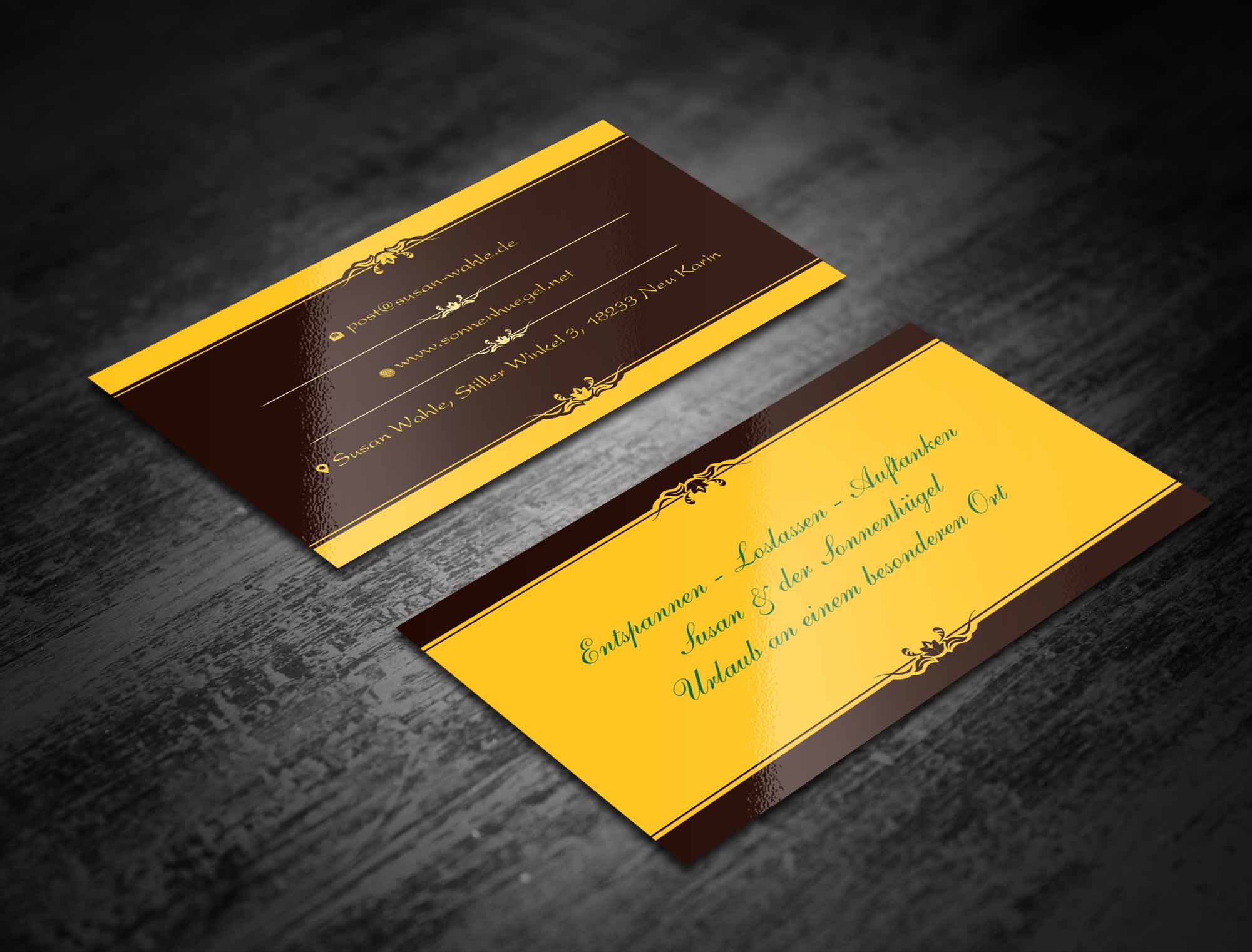 Business Card Design by Magic of Art for Sonnenhuegel Betriebs GmbH | Design #26924934