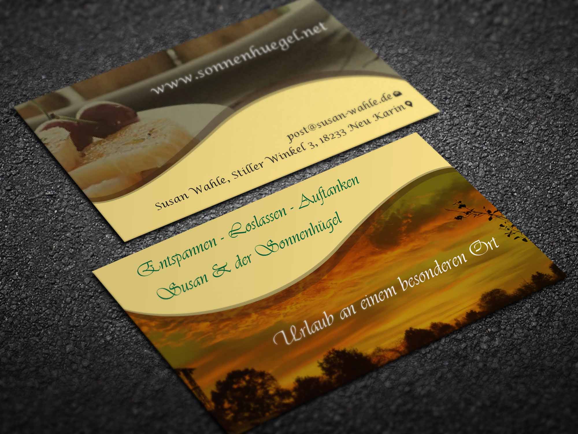 Business Card Design by Magic of Art for Sonnenhuegel Betriebs GmbH | Design #26924935