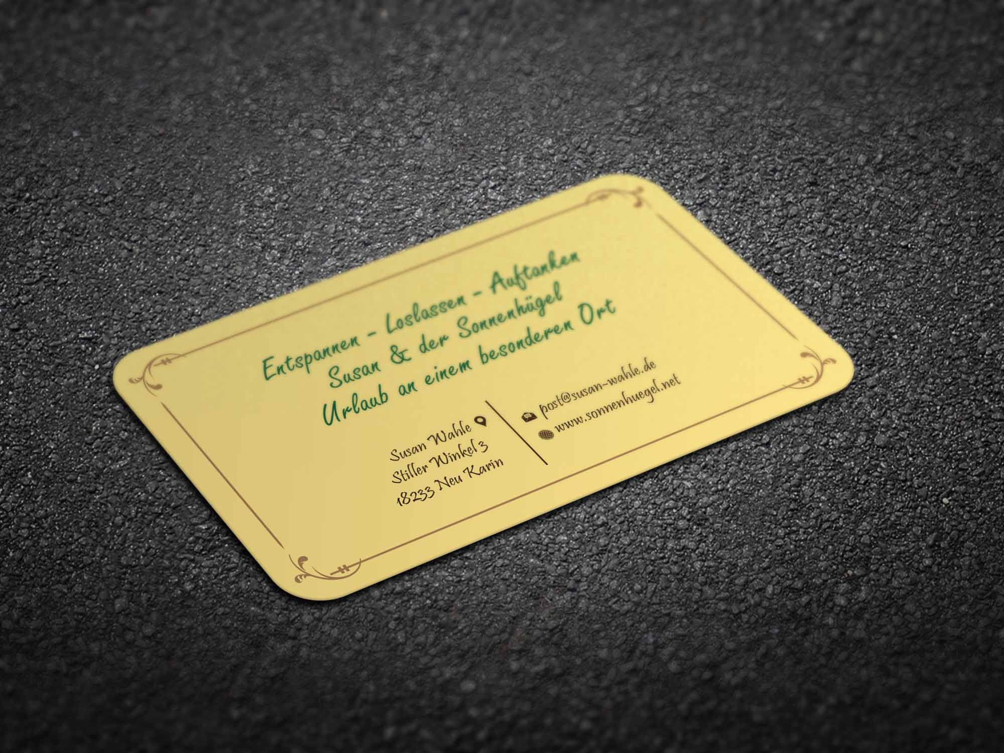 Business Card Design by Magic of Art for Sonnenhuegel Betriebs GmbH | Design #26924937