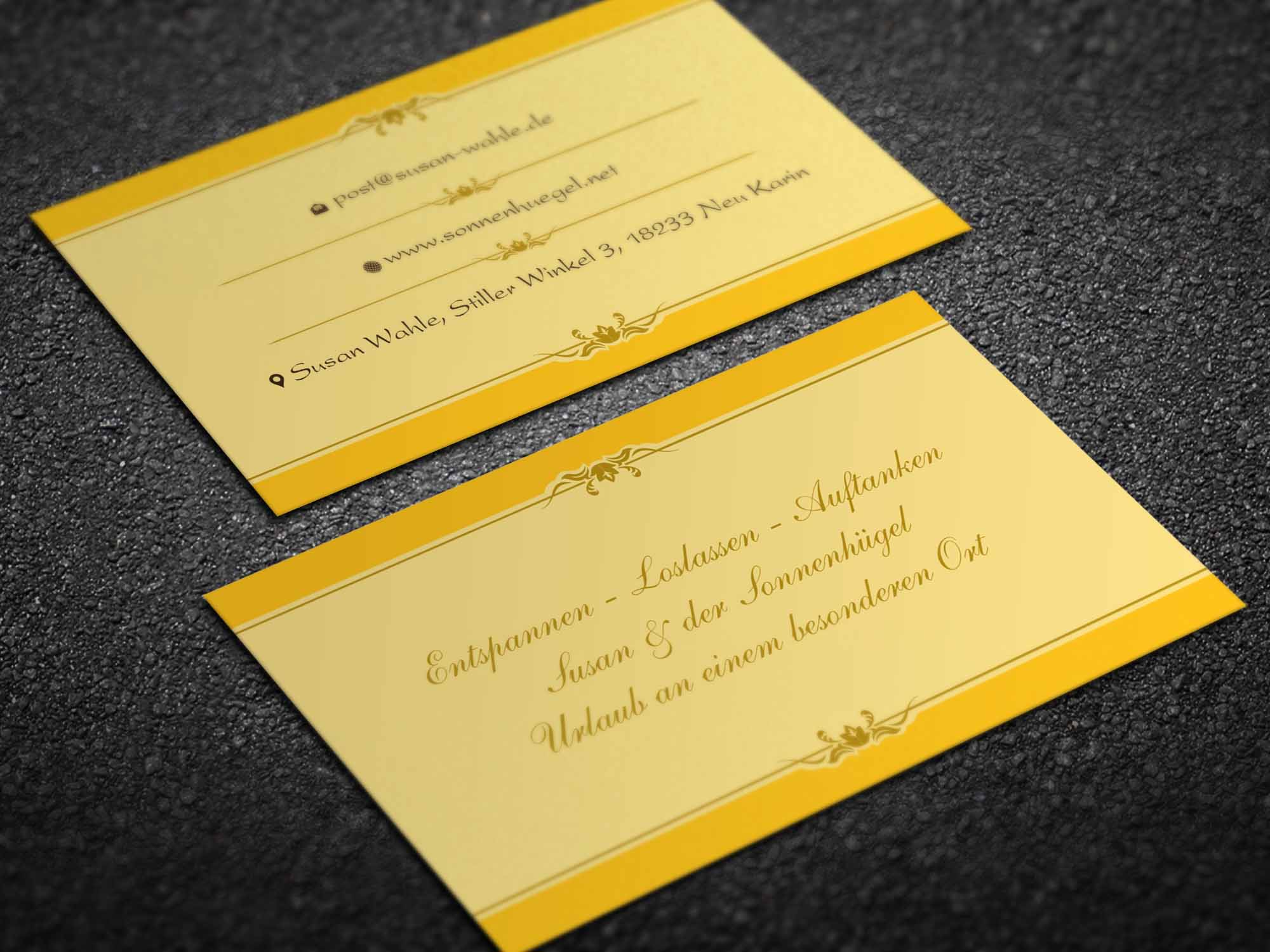 Business Card Design by Magic of Art for Sonnenhuegel Betriebs GmbH | Design #26933910