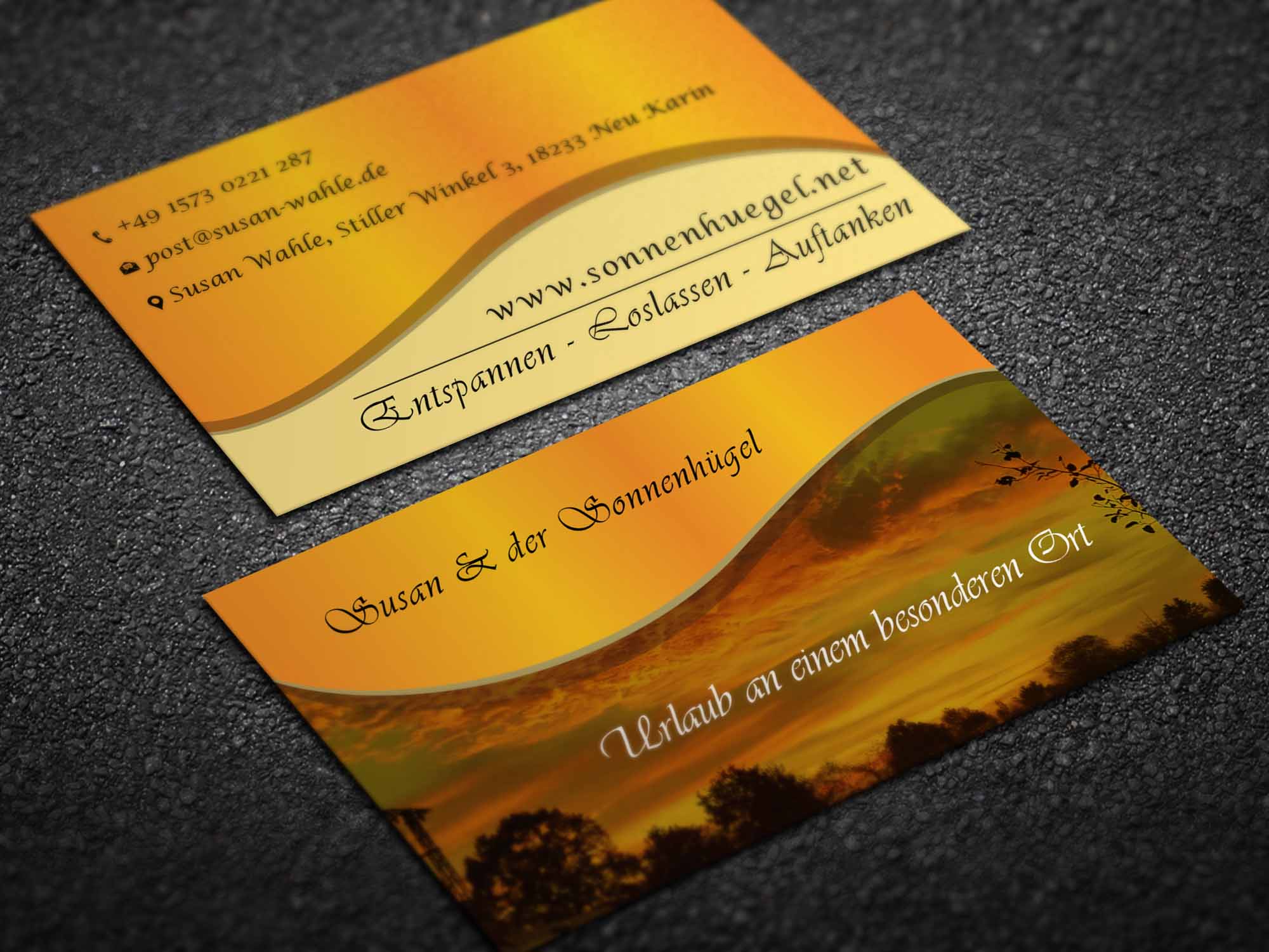 Business Card Design by Magic of Art for Sonnenhuegel Betriebs GmbH | Design #26933916