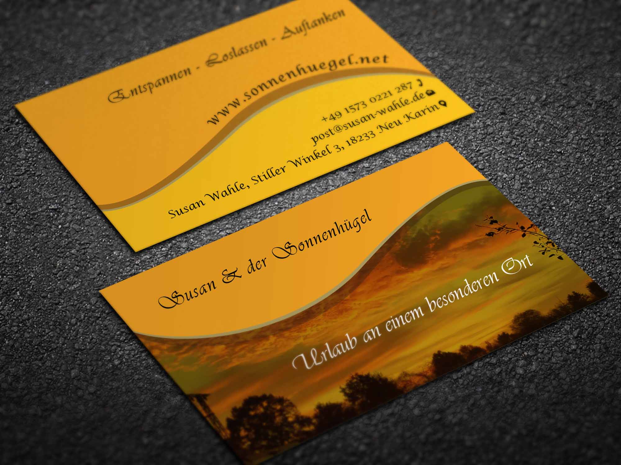 Business Card Design by Magic of Art for Sonnenhuegel Betriebs GmbH | Design #26933917
