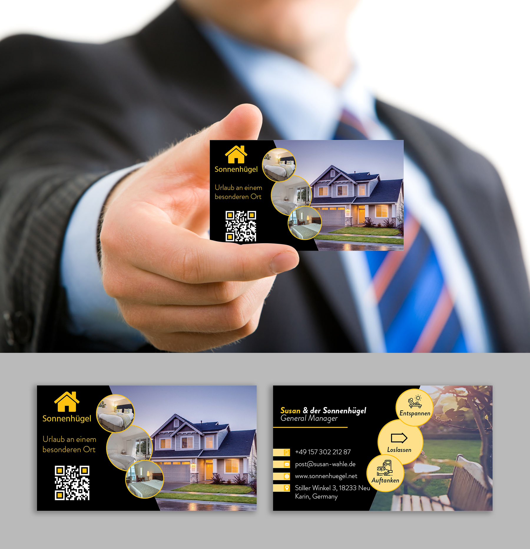 Business Card Design by Titan Solbiz for Sonnenhuegel Betriebs GmbH | Design #26929596