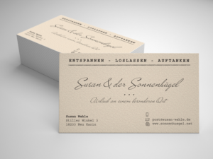 Business Card Design by Krasimira Georgieva for Sonnenhuegel Betriebs GmbH | Design #26923214