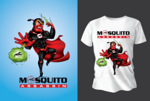 Mosquito Assassin Superhero Mascot | Diseño Con Ilustración por ally designs
