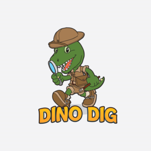 Dino Dig | Logo Design by delegacydesign