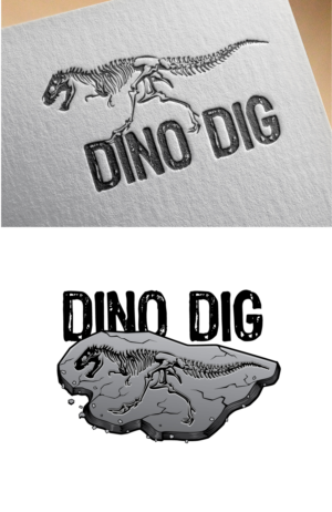 Dino Dig | Logo Design by blue eye