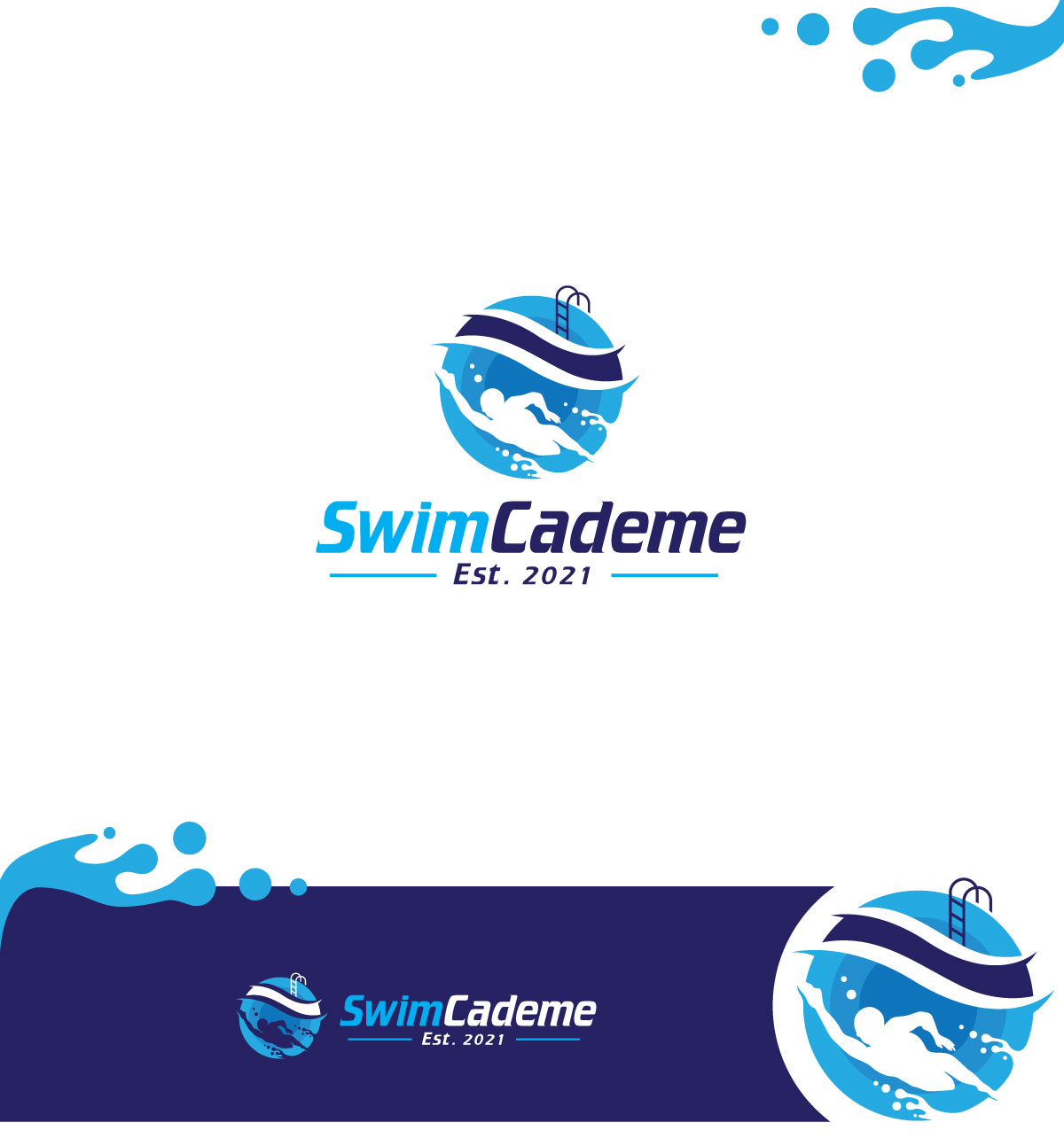 Logo Design by ecorokerz for SwimCademe | Design #26928072