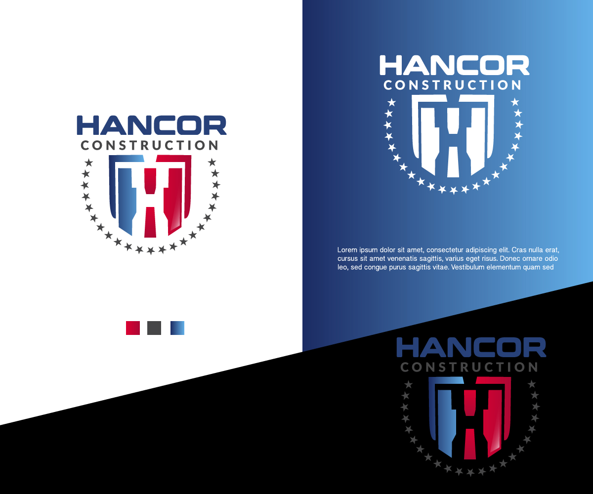 Logo Design by edwinnegz1 for Hancor Construction  | Design #26925049