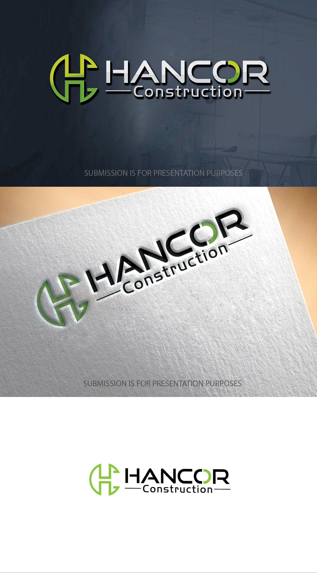 Logo Design by graphicevolution for Hancor Construction  | Design #26924745