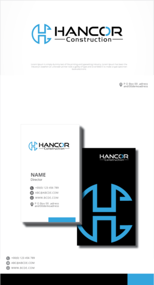 Diseño de Logo por graphicevolution para Hancor Construction  | Diseño: #26929784