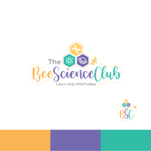 The Bee Science Club  (Tag line) Learn-Help  #WeTheBee | Logo Design by Aaaron