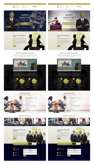 Web Design par MAZY pour Rashid Family Law, Legal Technician | Design : #27206946