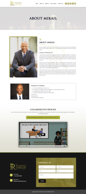 Web Design par MAZY pour Rashid Family Law, Legal Technician | Design : #27323493