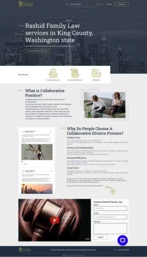Diseño Web por dinesh jayasiri para Rashid Family Law, Legal Technician | Diseño #26949545