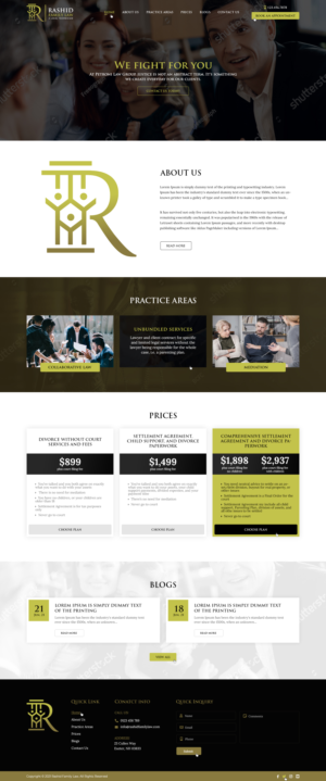 Rashid Family Law, legal technician needs a website and design | Diseño Web por Ved Web Services
