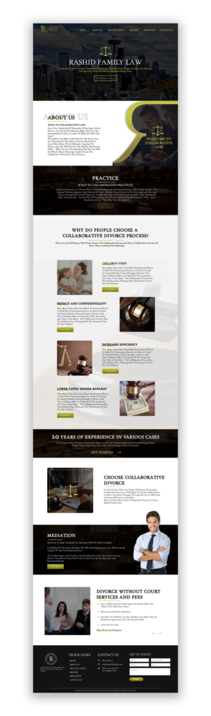 Web Design par Adeel Rahman pour Rashid Family Law, Legal Technician | Design : #26948793