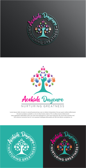 Acekids Daycare.  Tagline: Nurturing Greatness | Logo-Design von farady