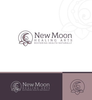 New Moon Healing Arts - Restoring Health Naturally | Logo Design by ecorokerz