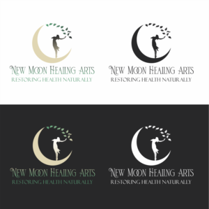 Logo Design by Phoenix Art for New Moon Healing Arts | Design #26950576