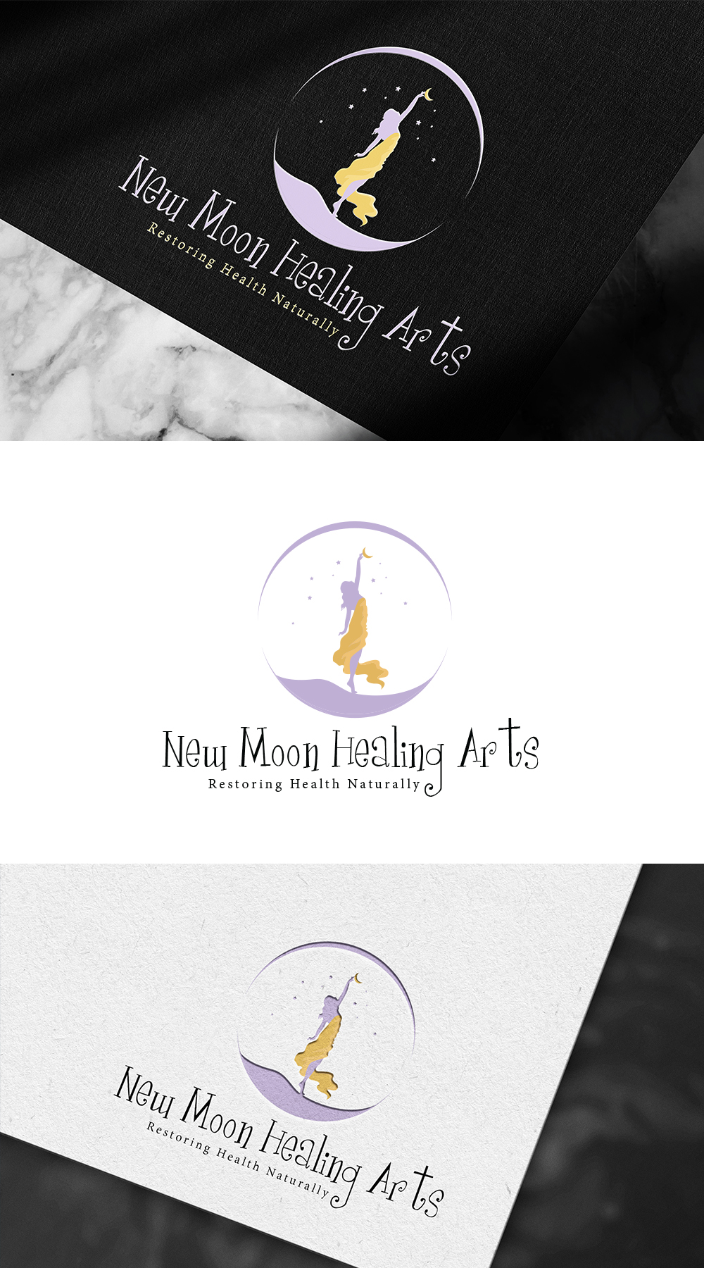 Diseño de Logo por n214008 para New Moon Healing Arts | Diseño #27382693