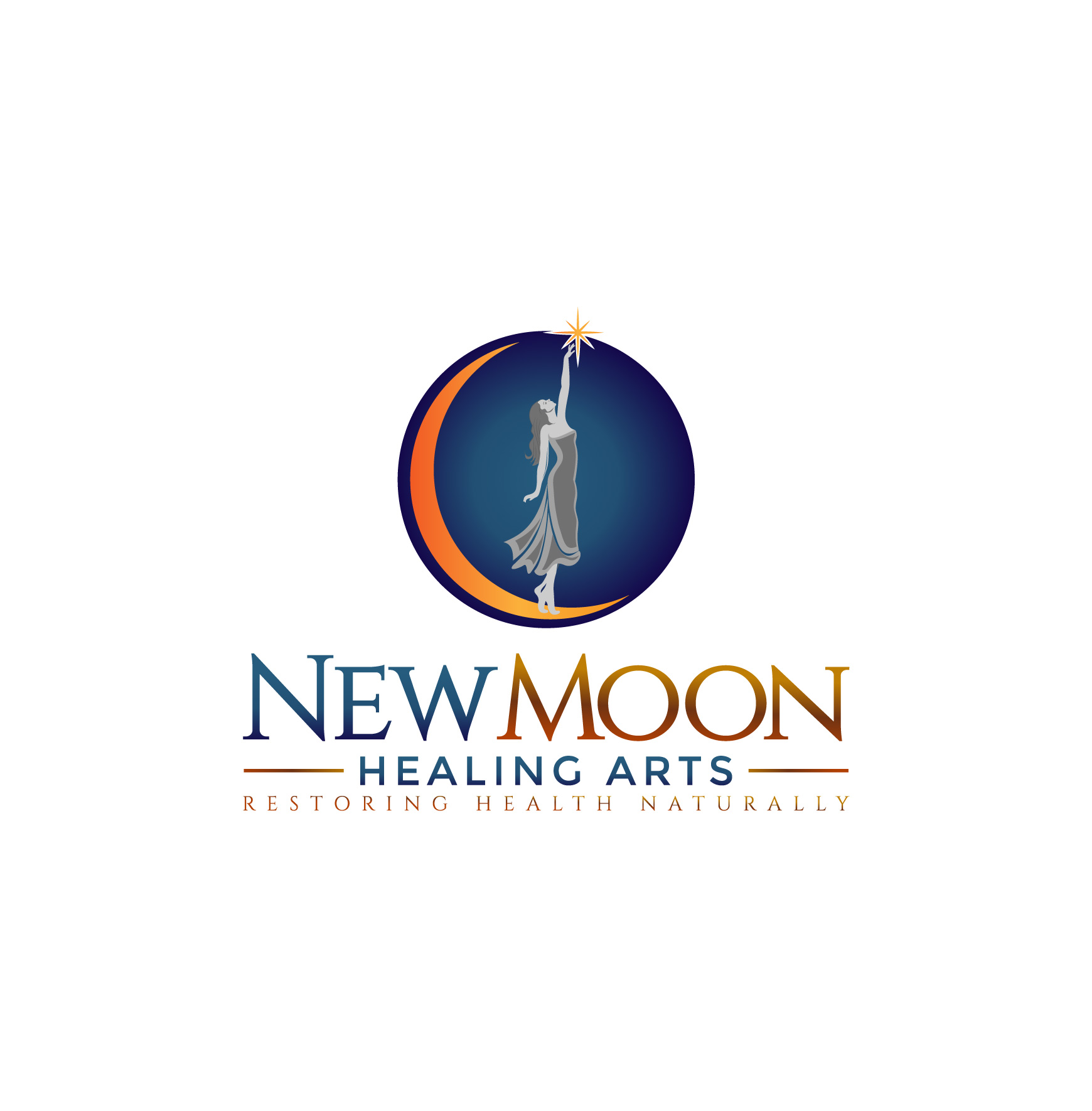 Logo Design by AinebAyoub for New Moon Healing Arts | Design #27379964