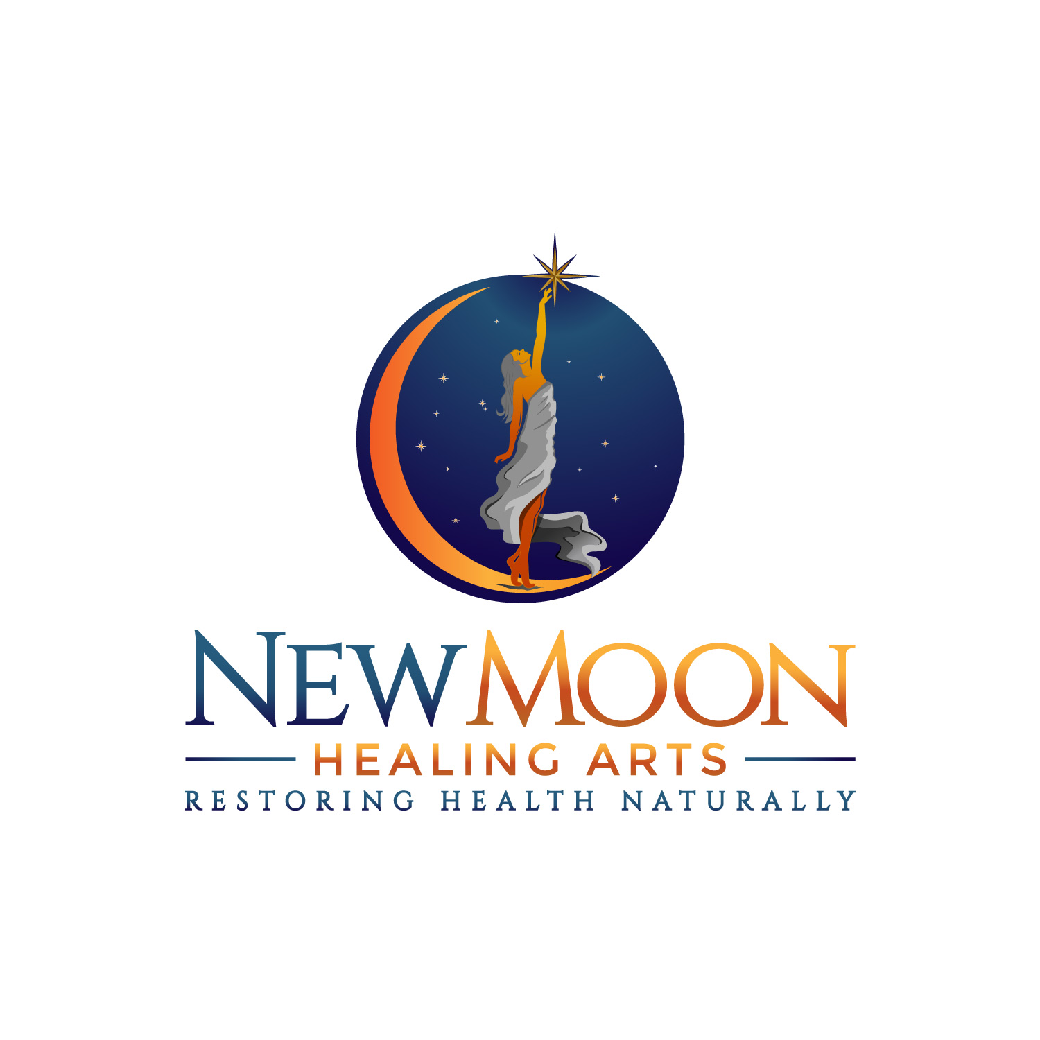Diseño de Logo por AinebAyoub para New Moon Healing Arts | Diseño #27799169
