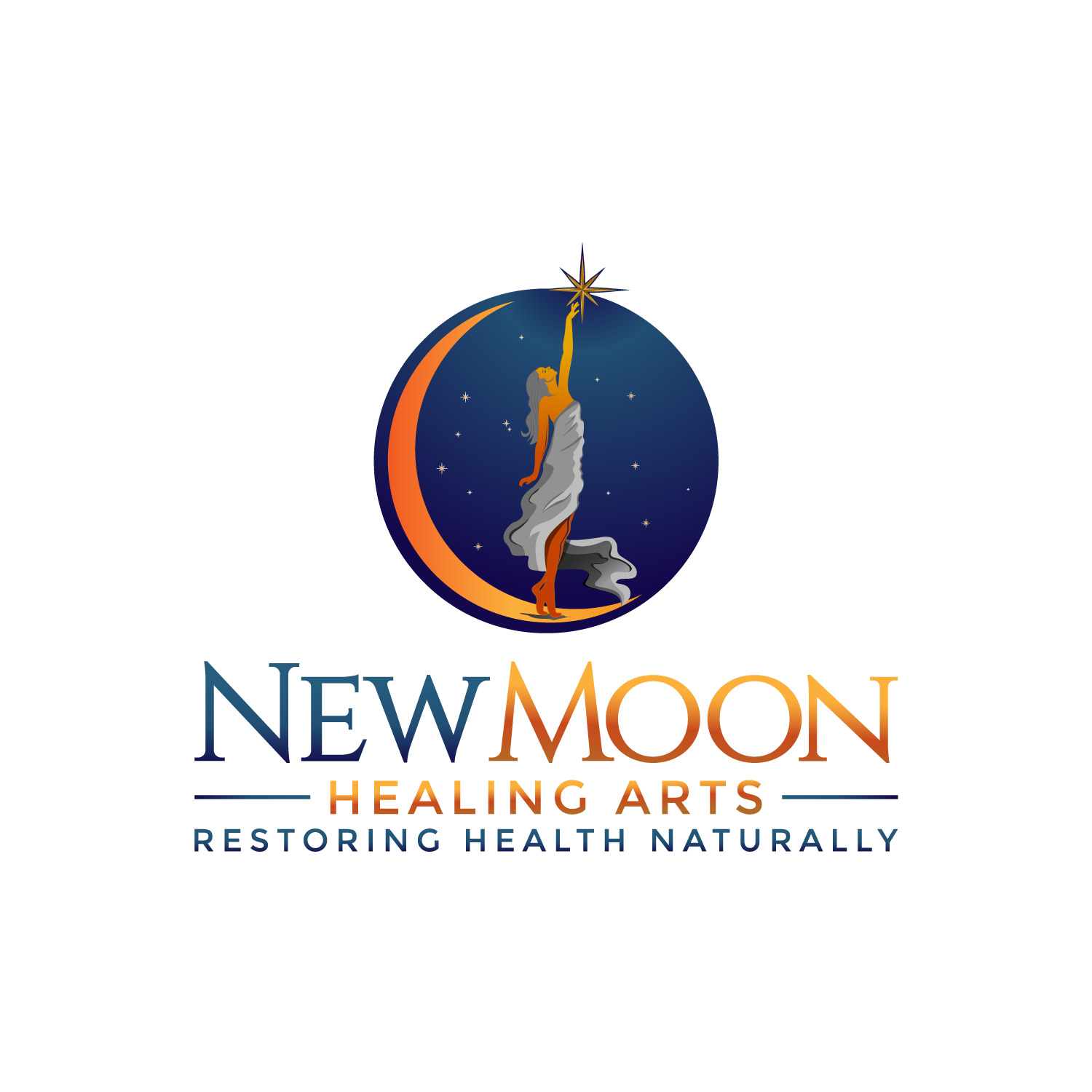 Diseño de Logo por AinebAyoub para New Moon Healing Arts | Diseño #27799171