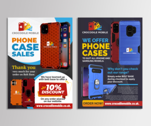 New Flyer Design Project for phone case sales website | Design de Flyer par ecorokerz