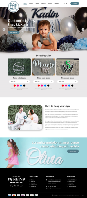 WooCommerce Design by pb for Panhandle Mercantile | Design: #26936149