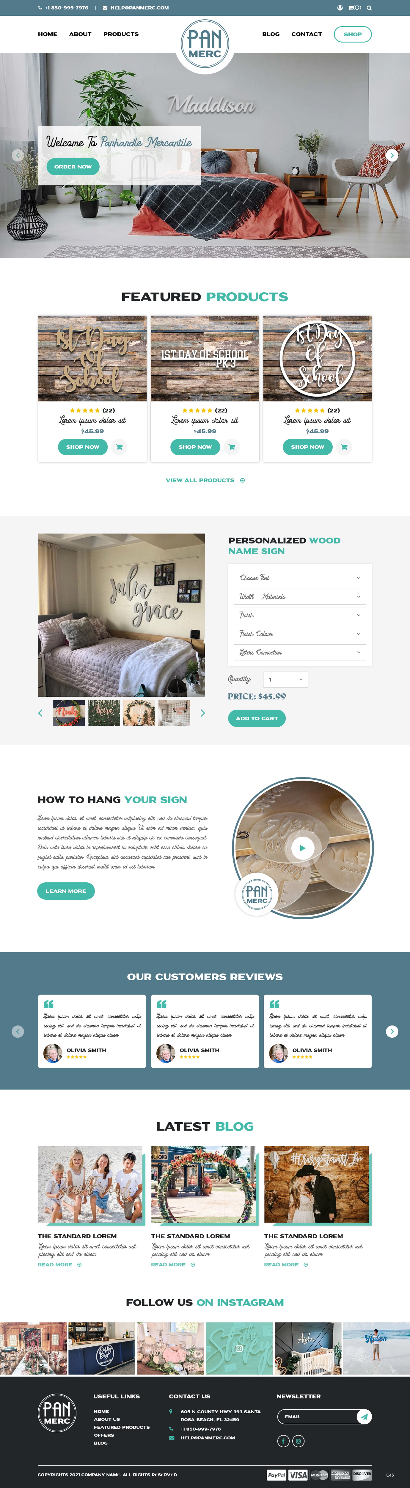 WooCommerce Design by pb for Panhandle Mercantile | Design #26936158