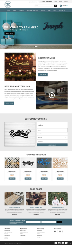 WooCommerce Design by pb for Panhandle Mercantile | Design: #26936160