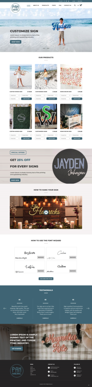 WooCommerce Design by pb for Panhandle Mercantile | Design: #26936161