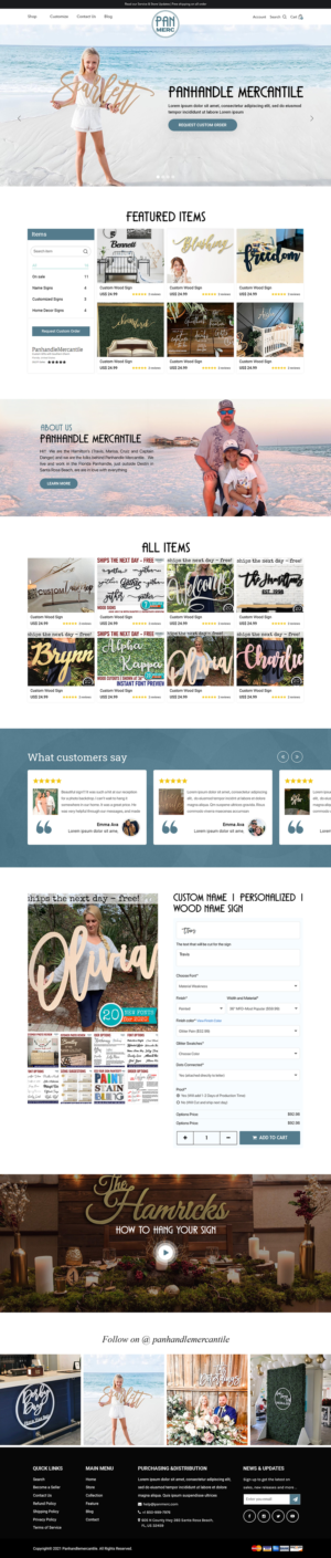 WooCommerce Design by Titan Eagle for Panhandle Mercantile | Design: #26938939