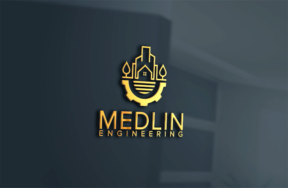 Logo Design by 4tech services for Medlin Engineering  | Design #26932791