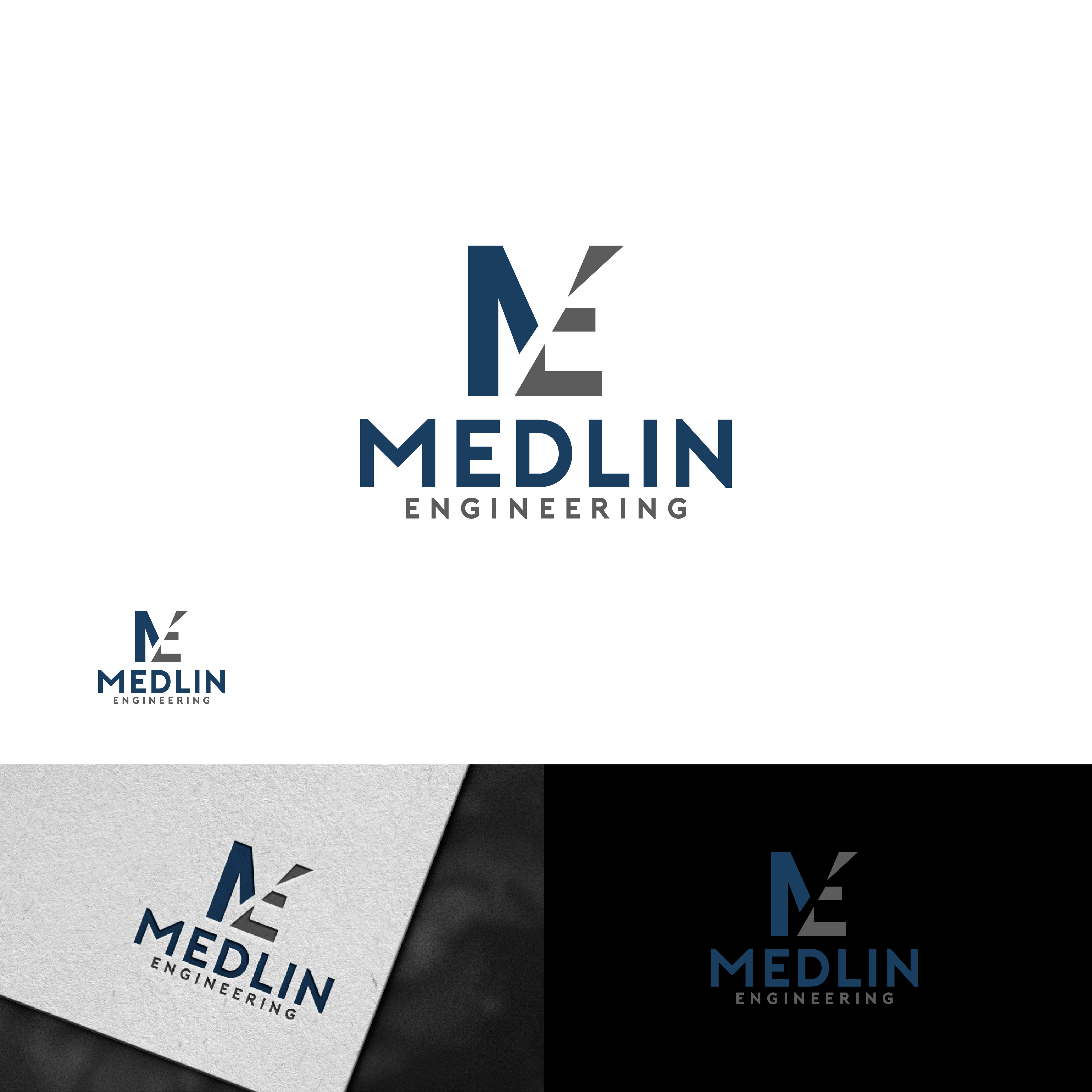 Logo Design by CrewType for Medlin Engineering  | Design #26933872