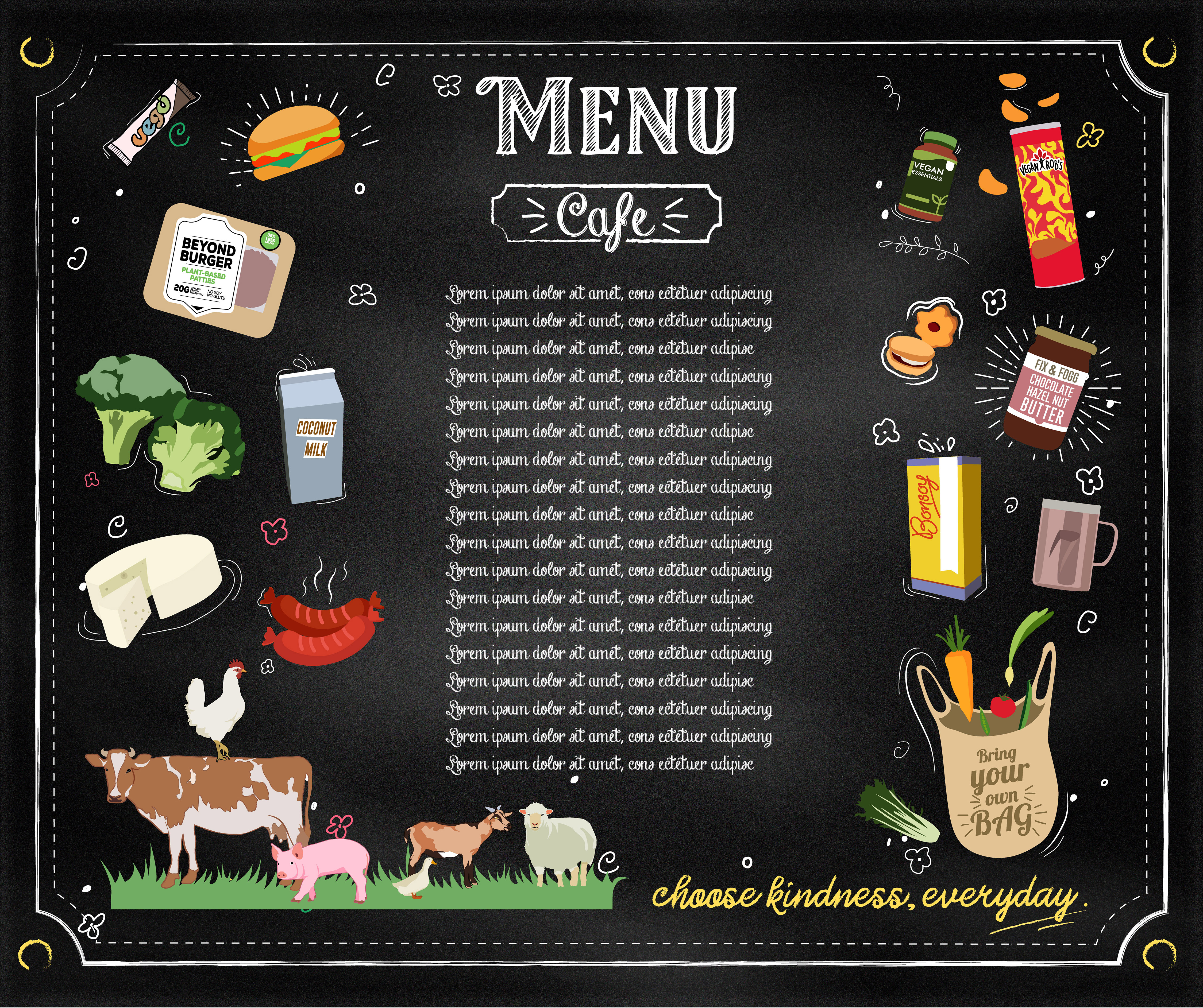 Graphic Design by UD's Creations for Everyday Vegan Grocer | Design #26980368
