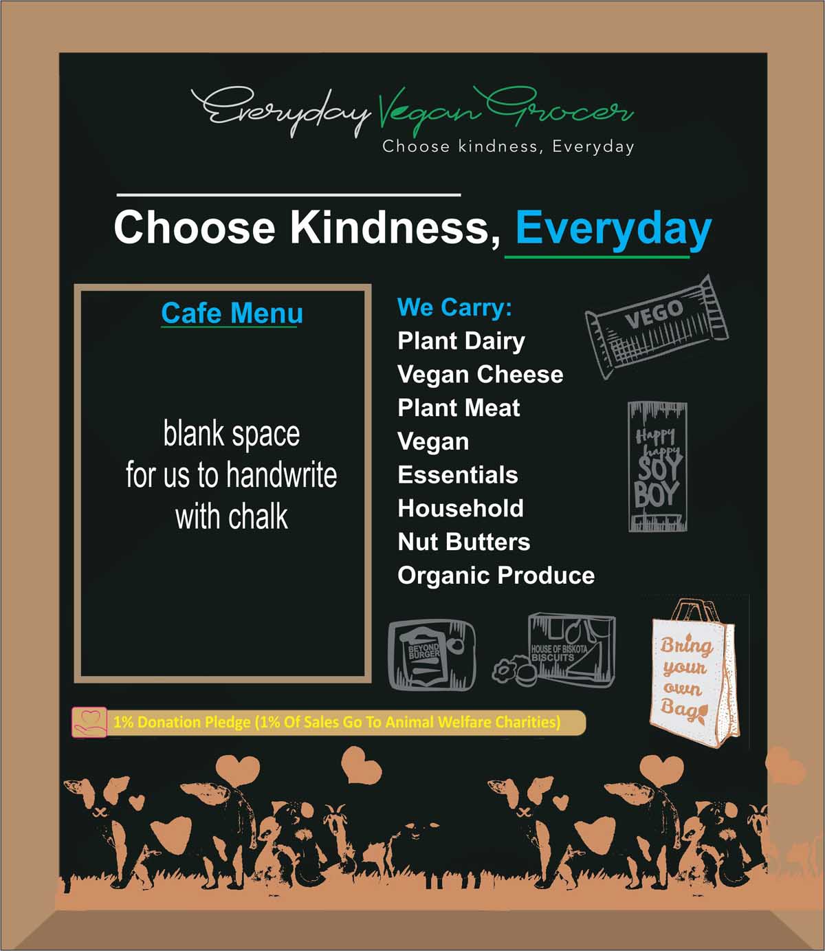 Graphic Design by yadavsushil for Everyday Vegan Grocer | Design #26975274